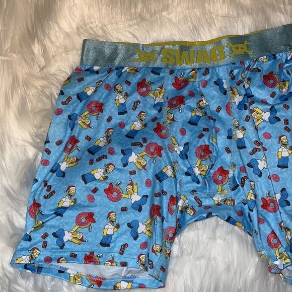 SWAG The Simpsons Homer Santa Boxer Brief Men’s Sz XL Christmas Donut Beer New - Picture 3 of 8